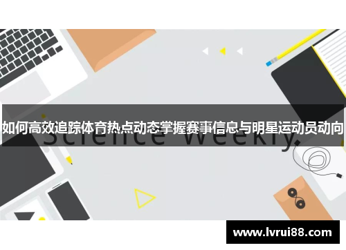 如何高效追踪体育热点动态掌握赛事信息与明星运动员动向
